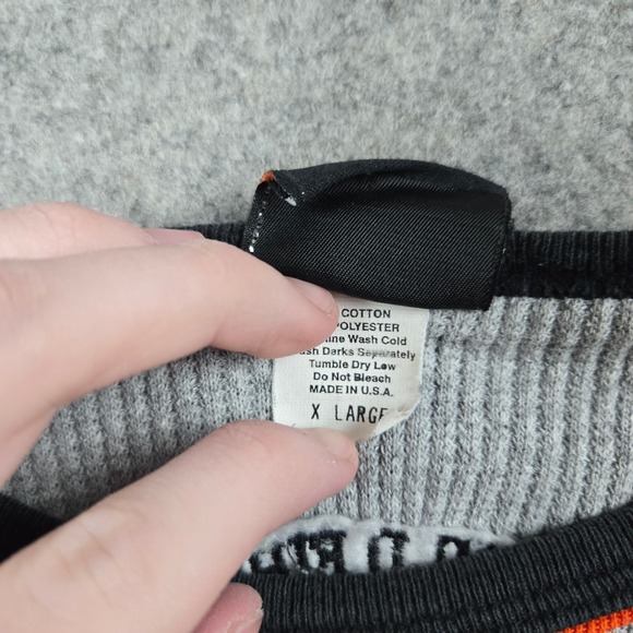 Vintage Harley Davidson Thermal Shirt Womens XL Gray 100th Anniversary Biker Y2K - Picture 8 of 15
